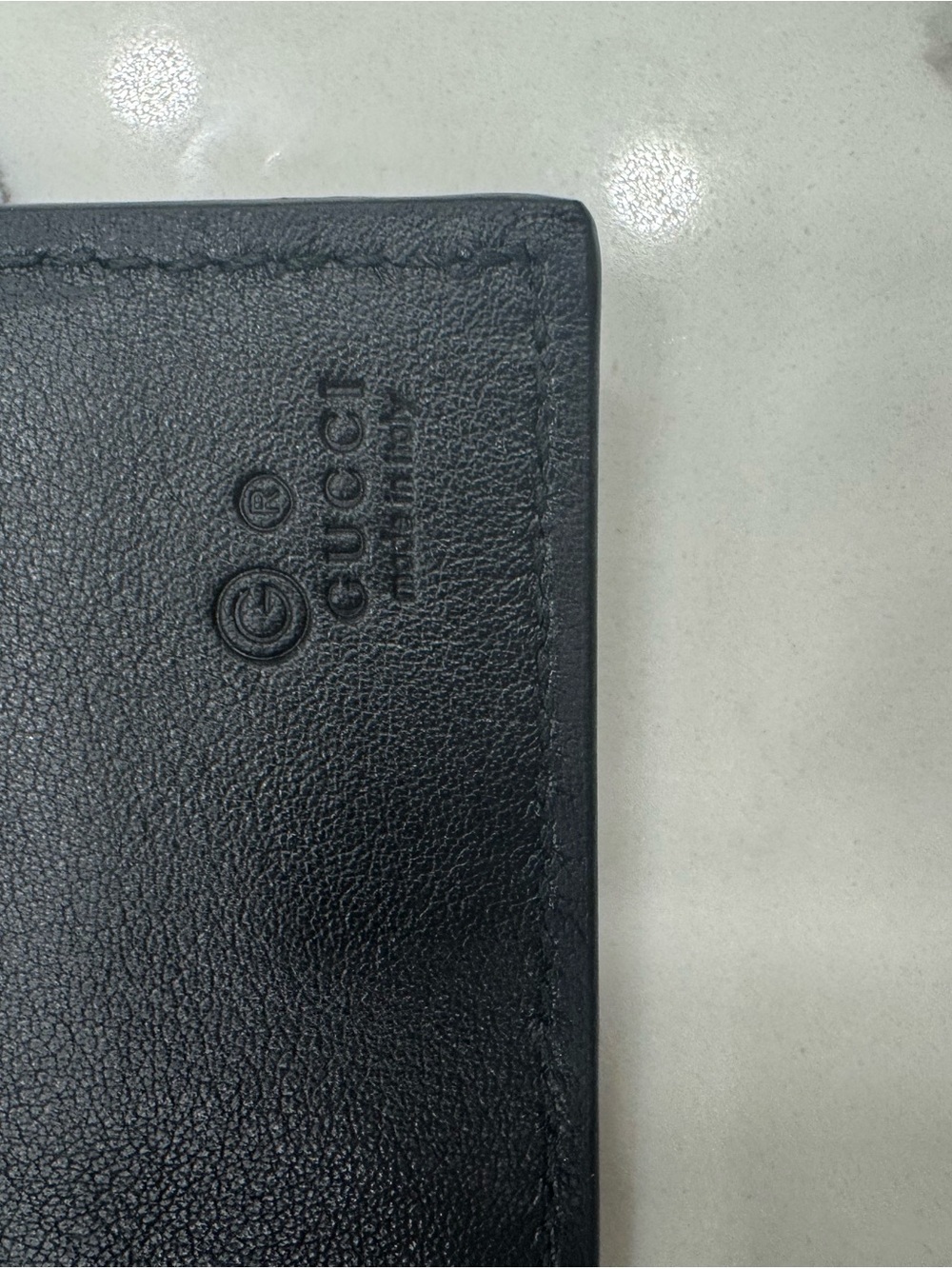 Gucci Black Embossed GG Leather Wallet - Picture 3 of 12